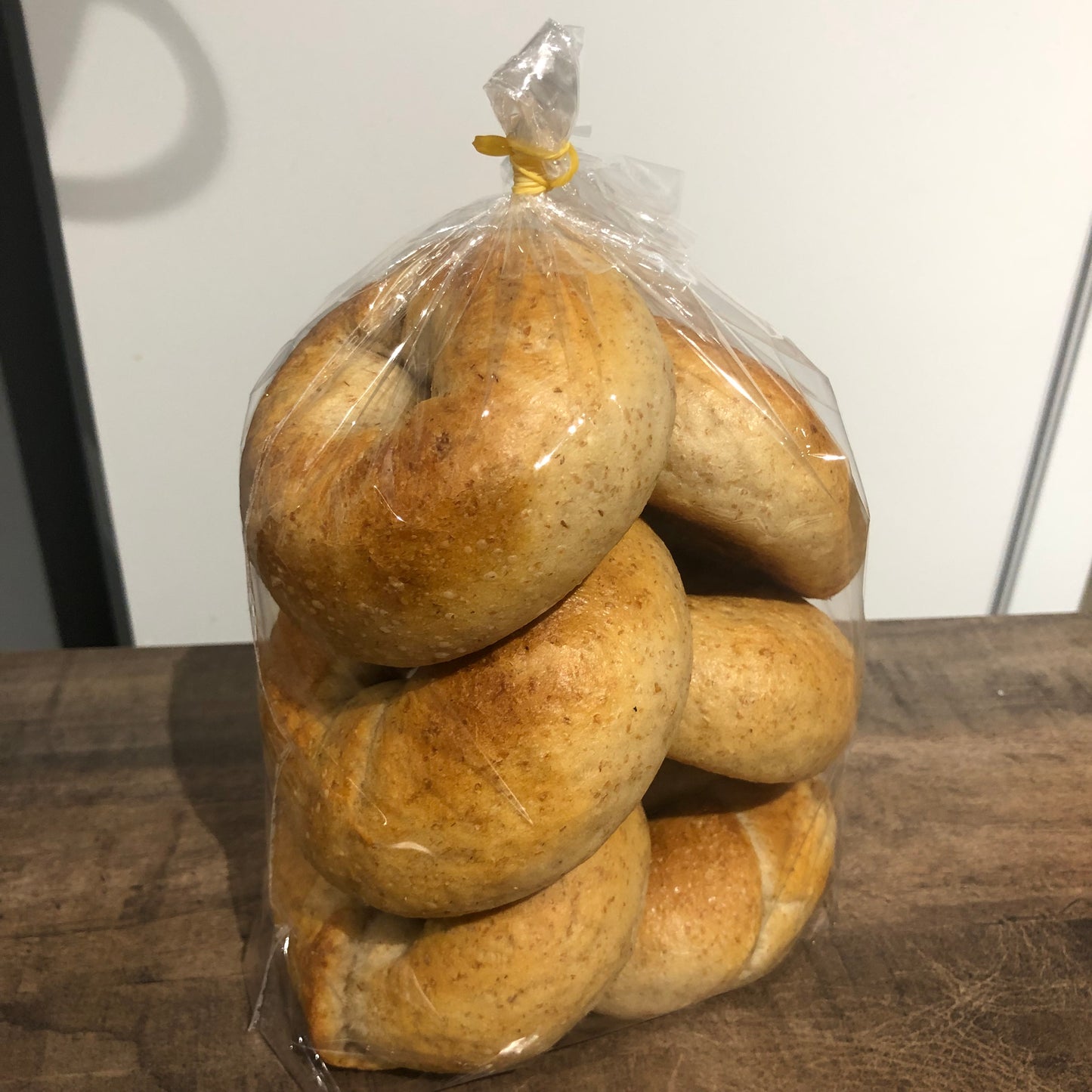 Homemade Hand Rolled Sourdough Bagel
